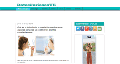 Desktop Screenshot of datoscuriososve.com